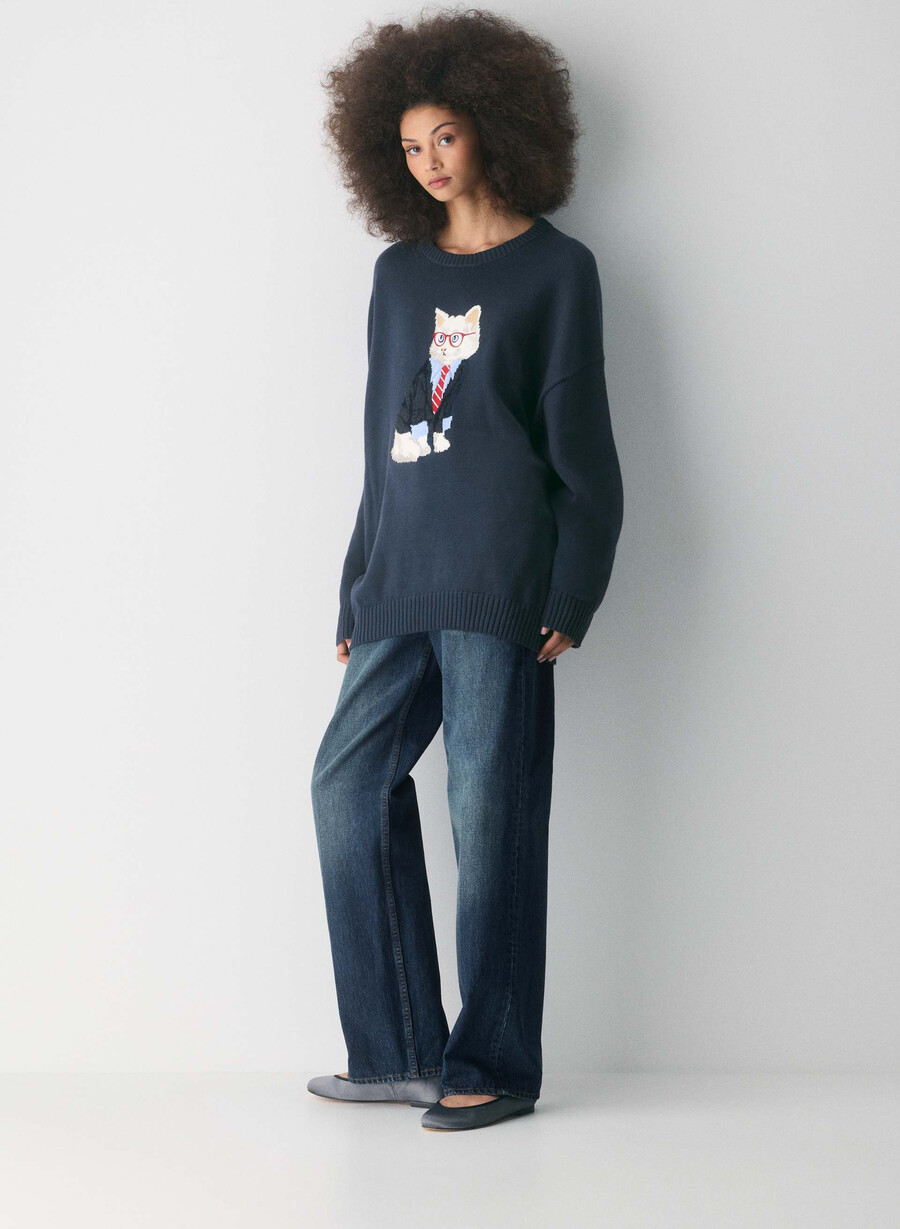 cotton charm peggy icon pullover admiralweiss