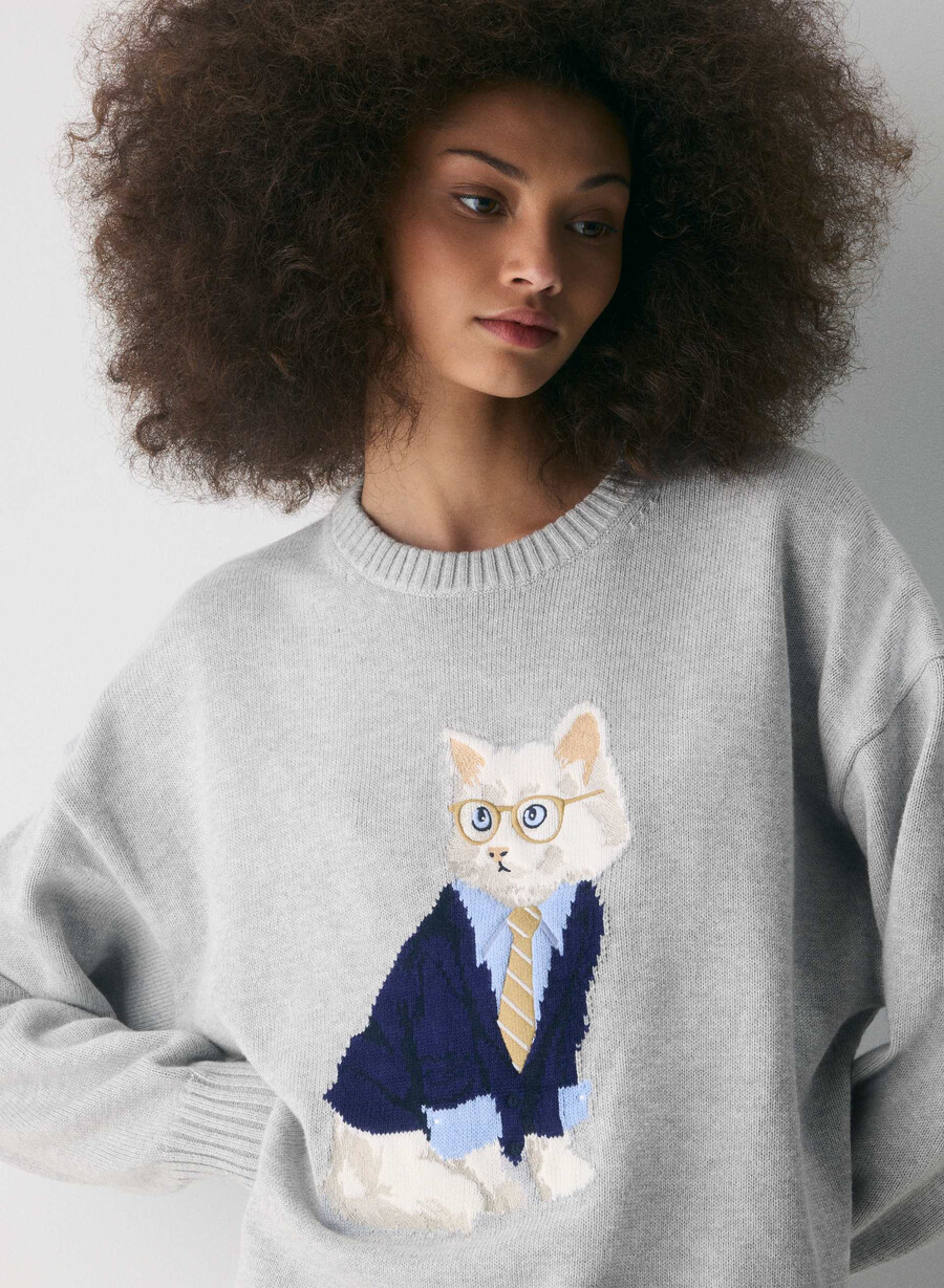 cotton charm peggy icon pullover heather chromewhite