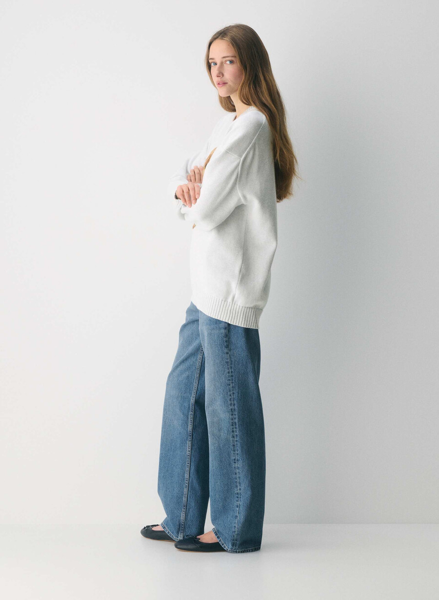 cotton charm peggy icon pullover hthr cl wt braun