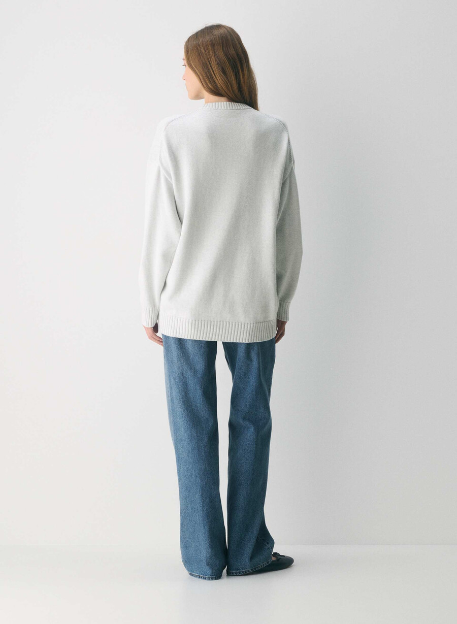cotton charm peggy icon pullover hthr cl wt braun
