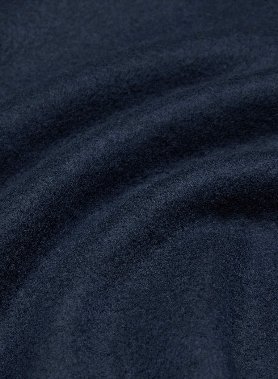 gemütliches sweatfleece boyfriend-sweatshirt mit v-ausschnitt admiral