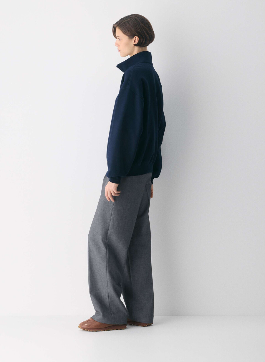 kuscheliges sweatfleece mega 12 zip admiral