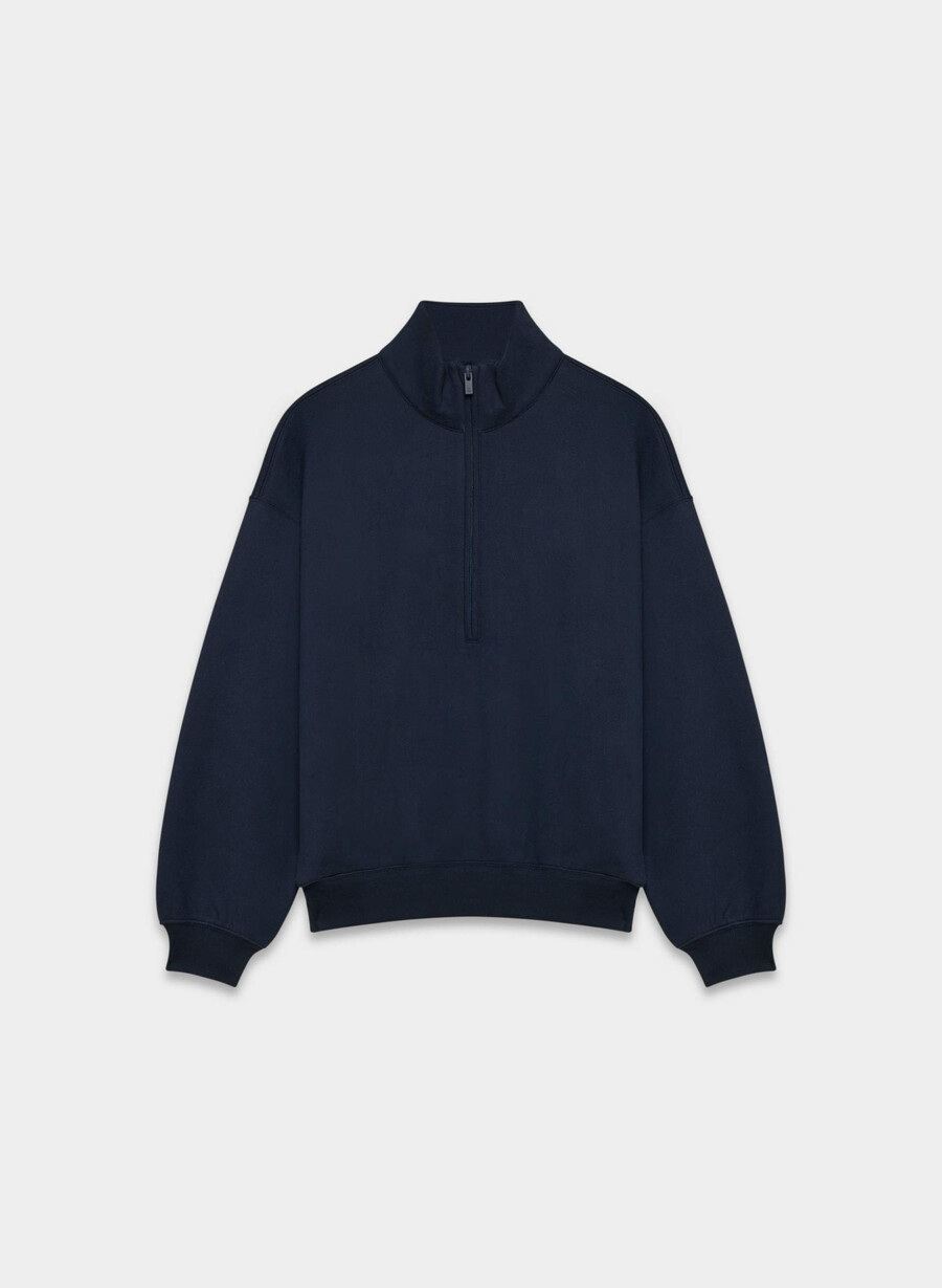 kuscheliges sweatfleece mega 12 zip admiral
