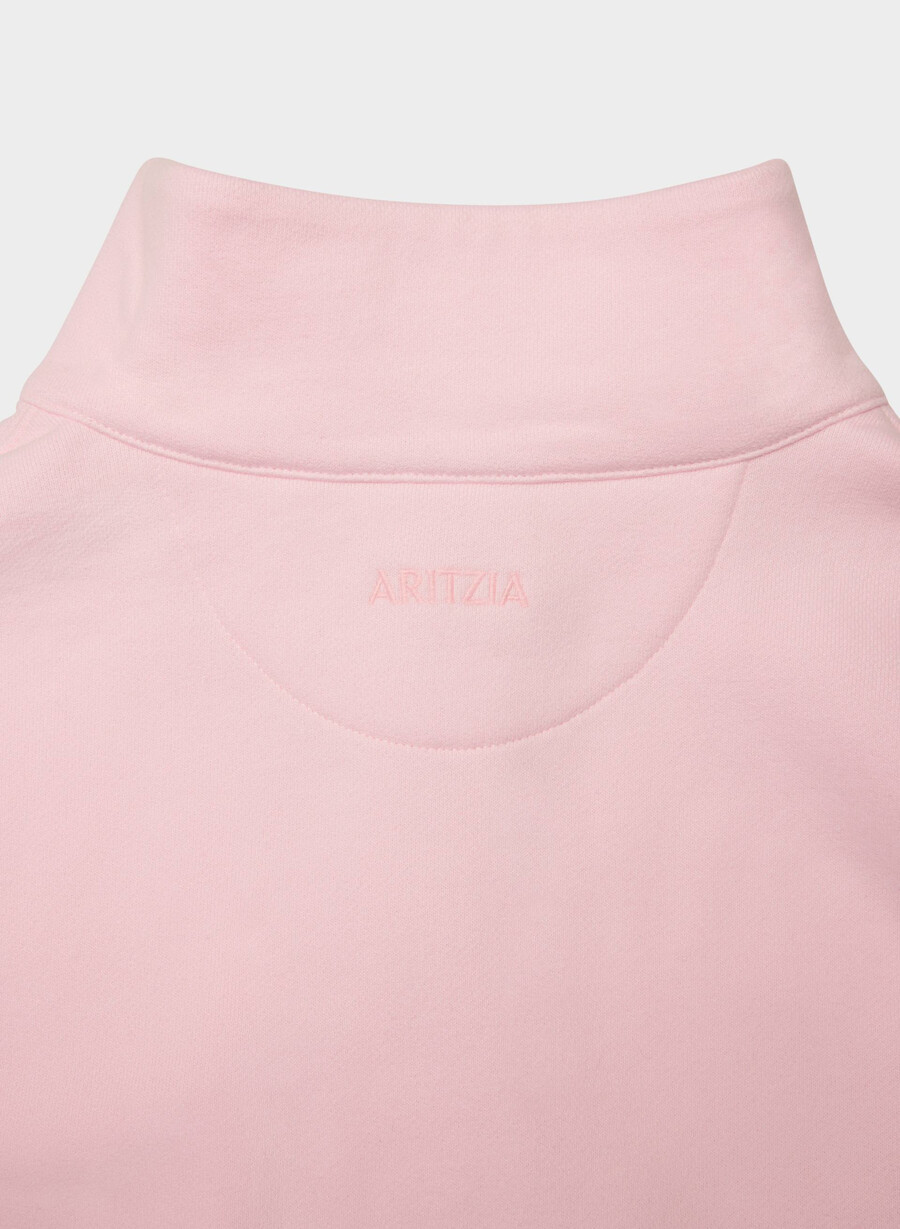 kuscheliges sweatfleece mega 12 zip villa pink