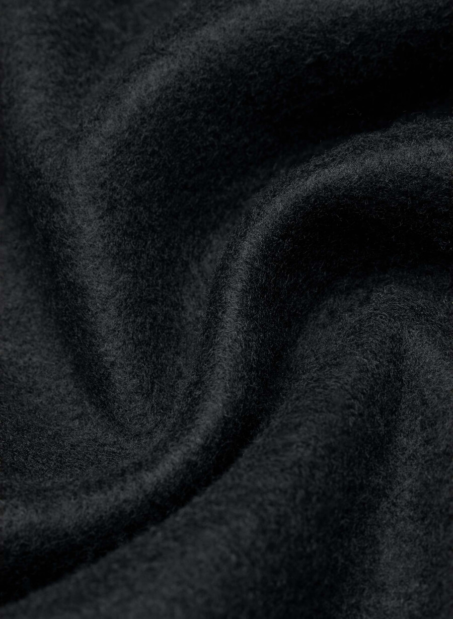 kuscheliges sweatfleece mit mega-stehkragen schwarz