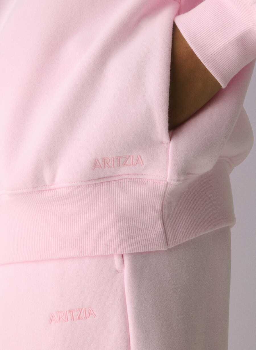 kuscheliger fleece-pullover mit mega-stehkragen villa pink