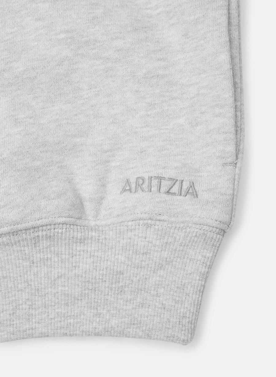 kuscheliges sweatfleece mit mega-stehkragen heather chrome