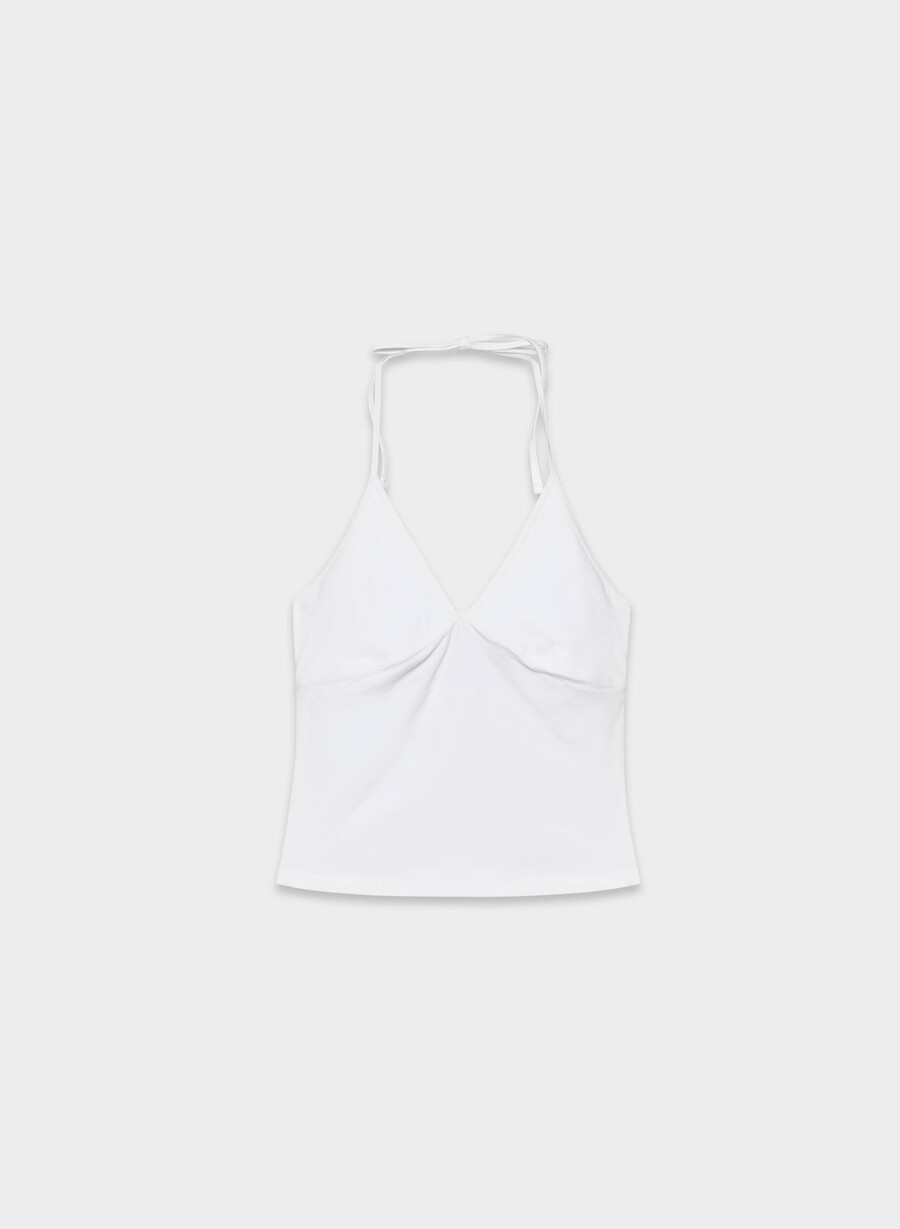 homestretch smooth slowjam halter top weiss