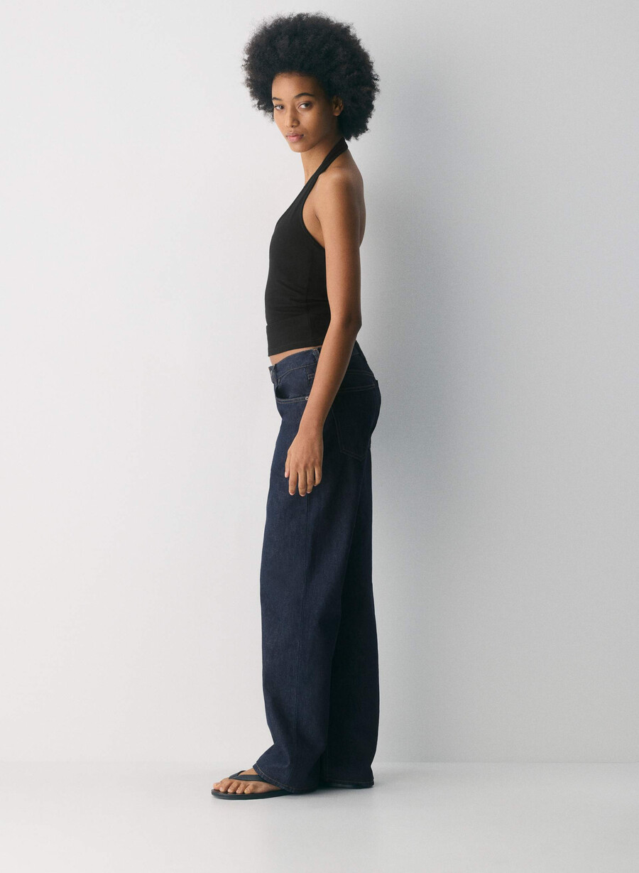 homestretch smooth timbre halter comfort top weiss
