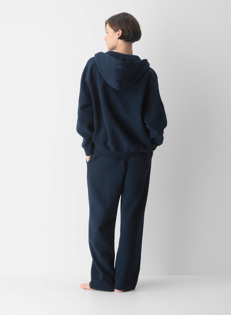 kuscheliger mega raglan zip hoodie aus sweatfleece admiral