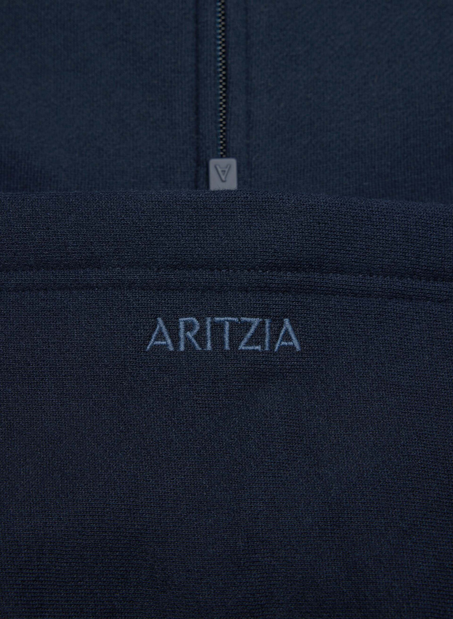 kuscheliger mega raglan zip hoodie aus sweatfleece admiral