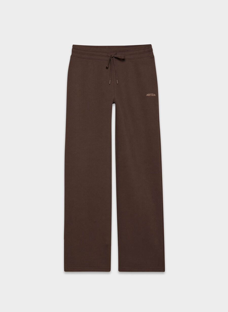 gemütliche sweatfleece-jogginghose mit bündchen farbe sattes mokkabraun