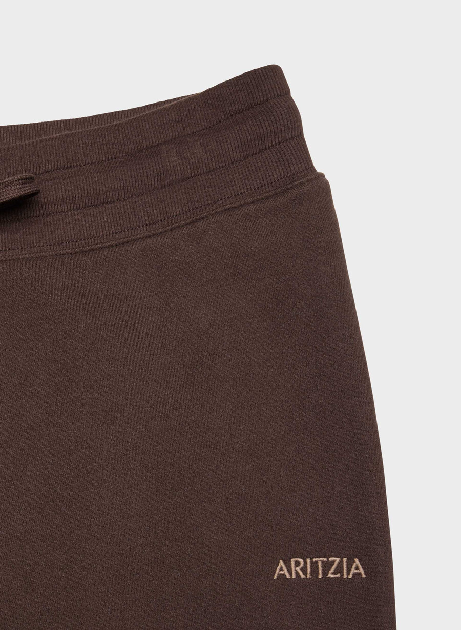 gemütliche sweatfleece-jogginghose mit bündchen farbe sattes mokkabraun