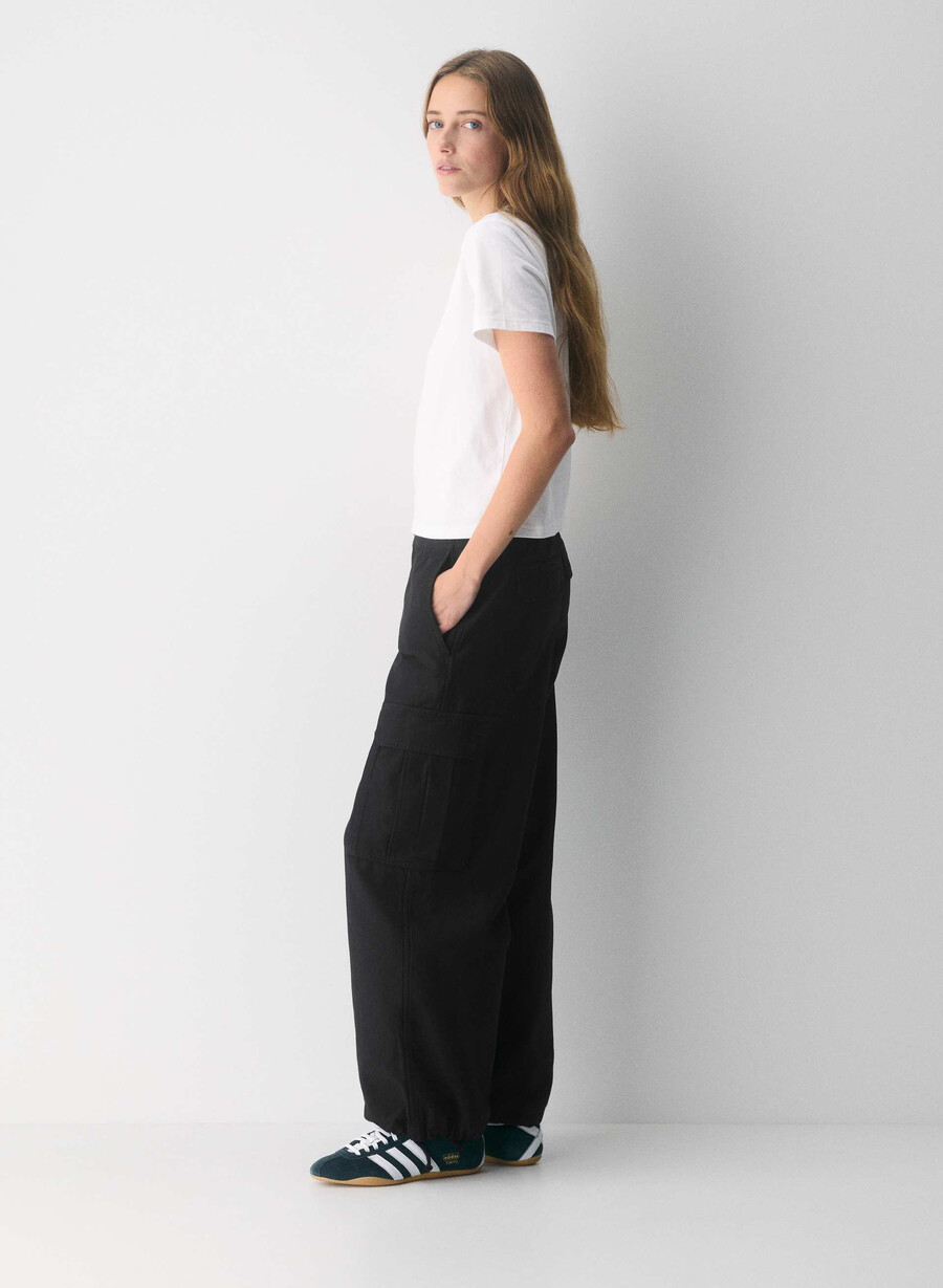 strobe cargohose vintage schwarz