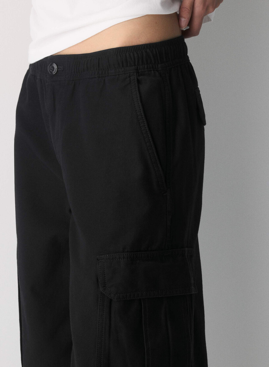 strobe cargohose vintage schwarz