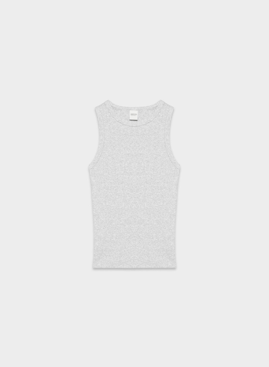 homestretch rib boombox tank heather chrome