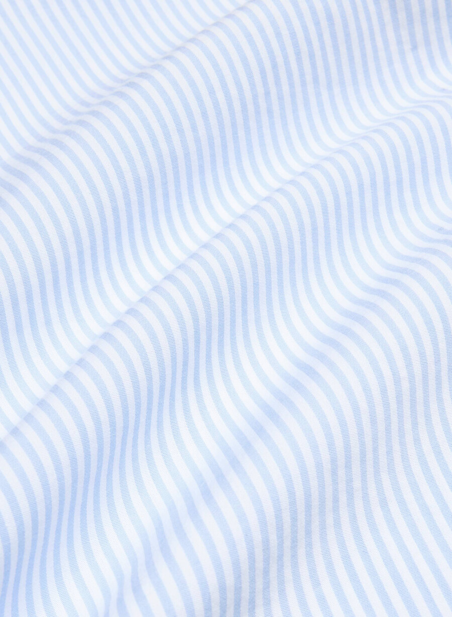 laze poplin kurzarm-pyjamahemd wlsn strp crfl blwht