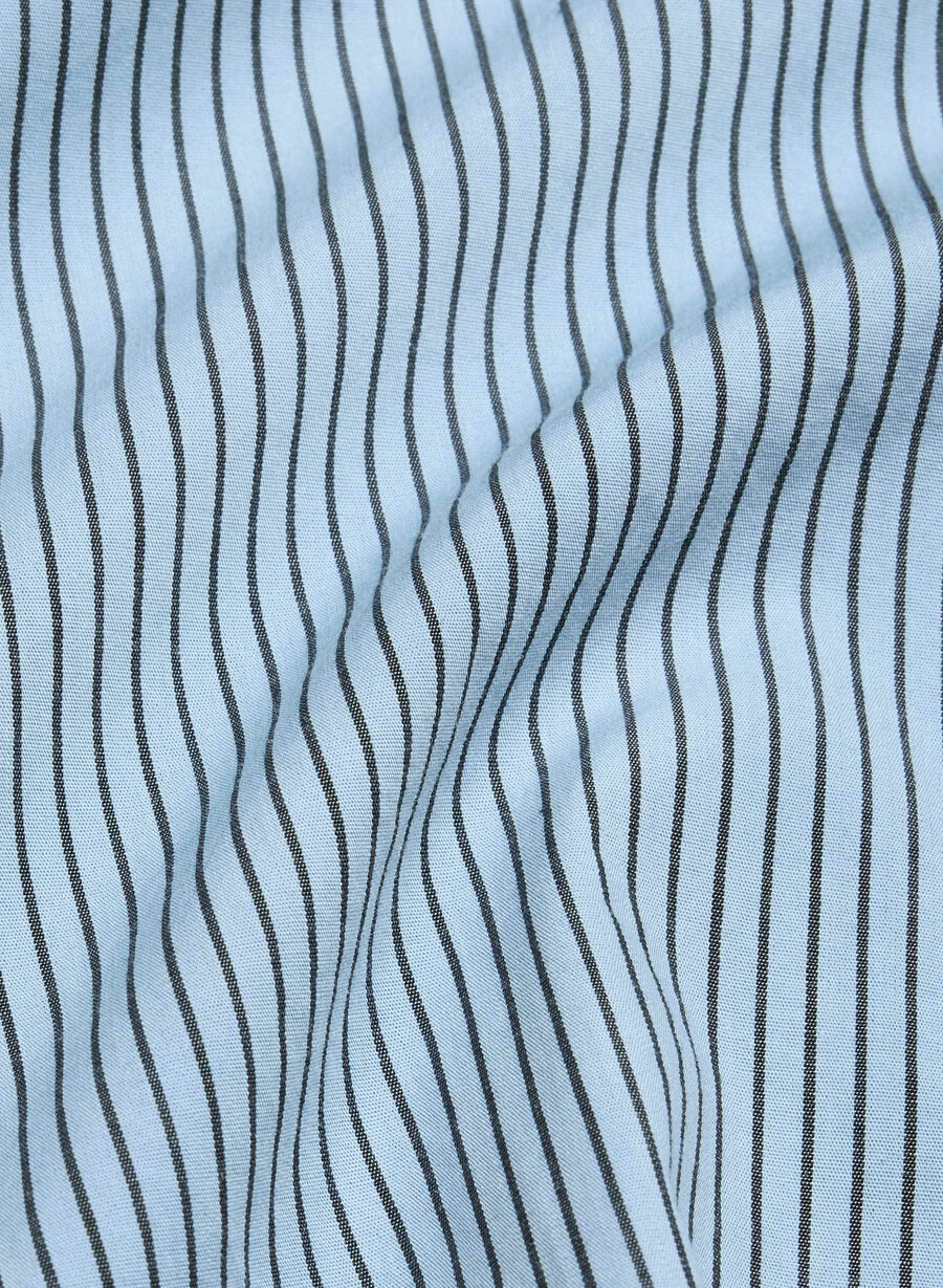 laze poplin kurzarm-pyjamahemd shlby strp cflr bladl