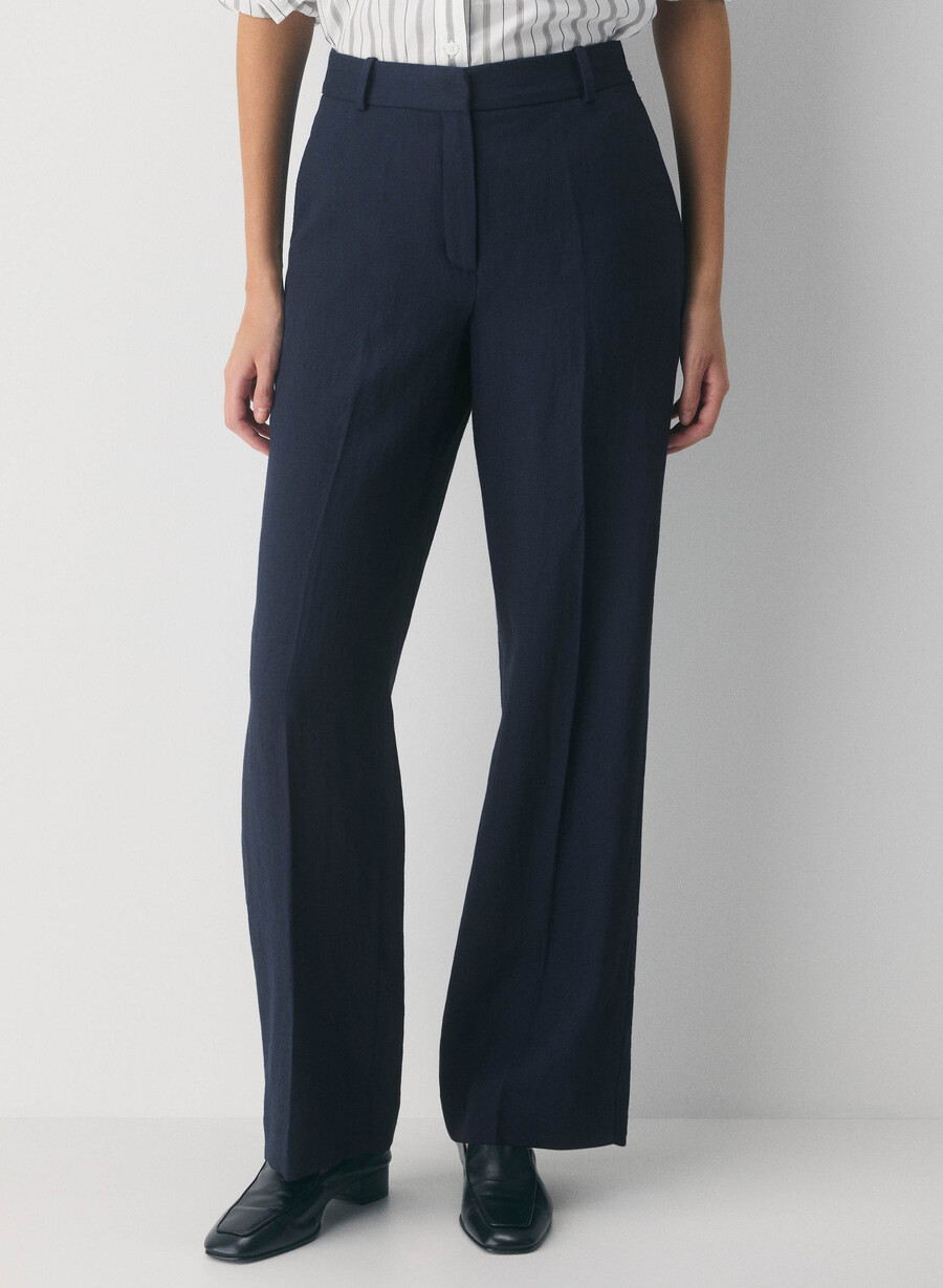 neue agenturhose - leinen admiral