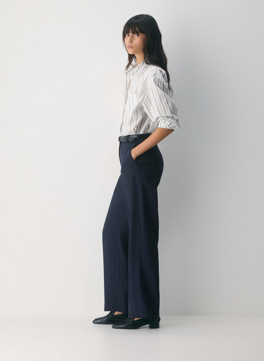 neue agenturhose - leinen admiral
