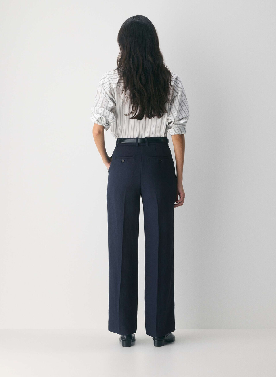 neue agenturhose - leinen admiral