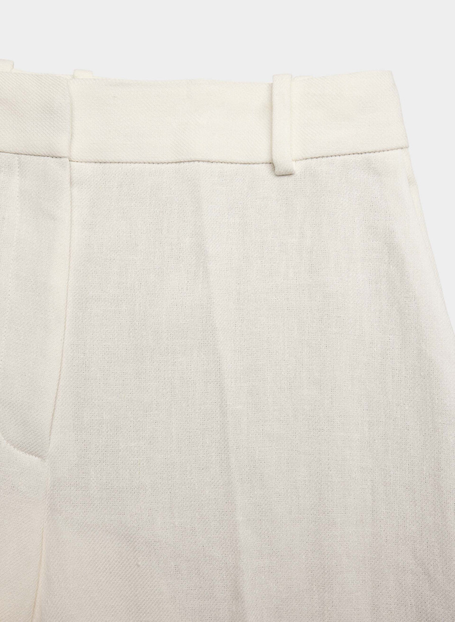 neue agenturhose - leinen hellbirke