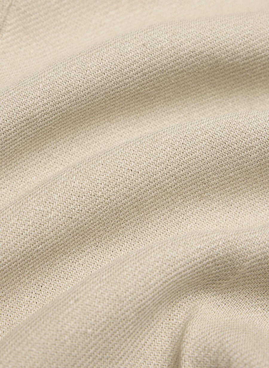 neue agenturhose - leinen pergamentbeige