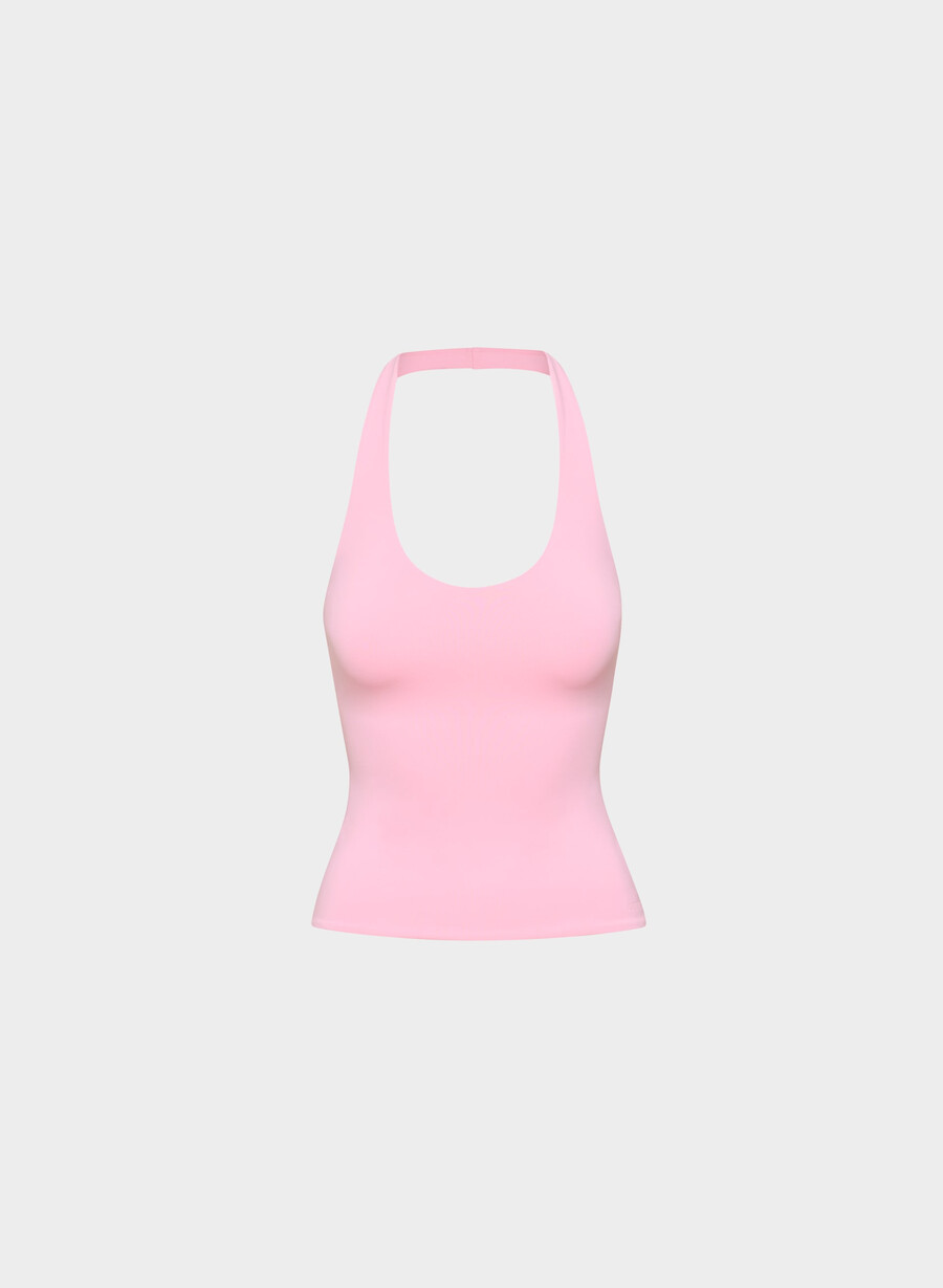 original contour transfix halter top jellybean pink
