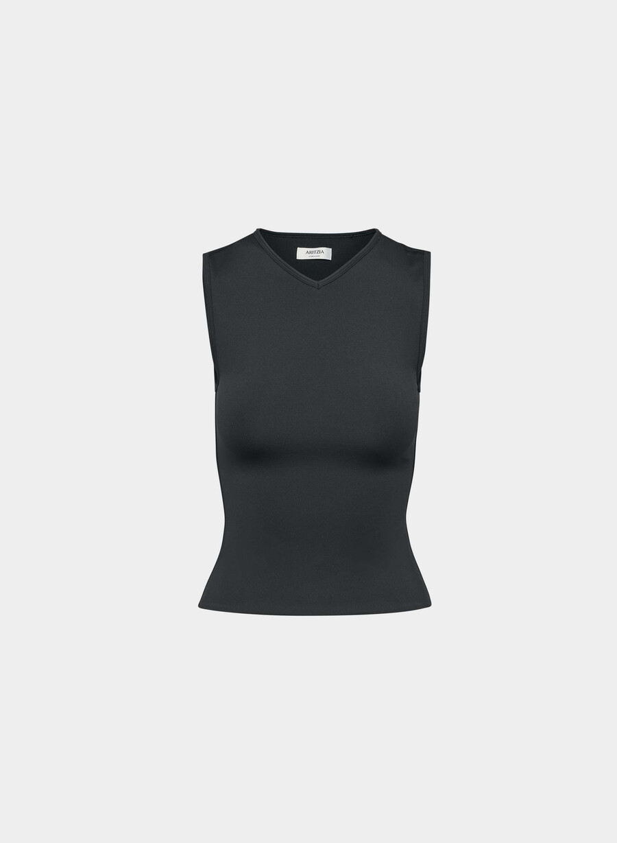 original contour flatter tanktop schwarz