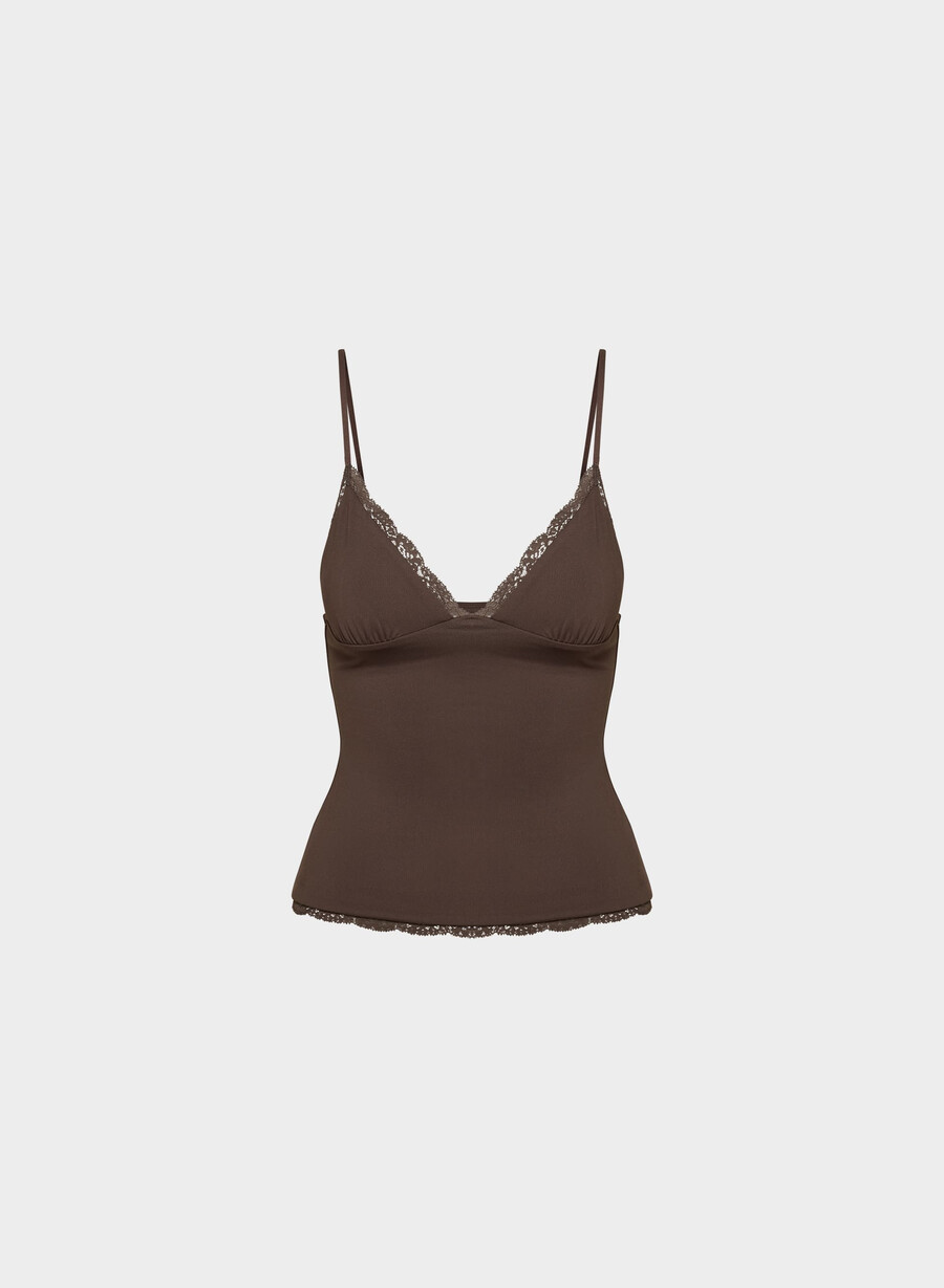 original contour wish camisole rich mocha brown