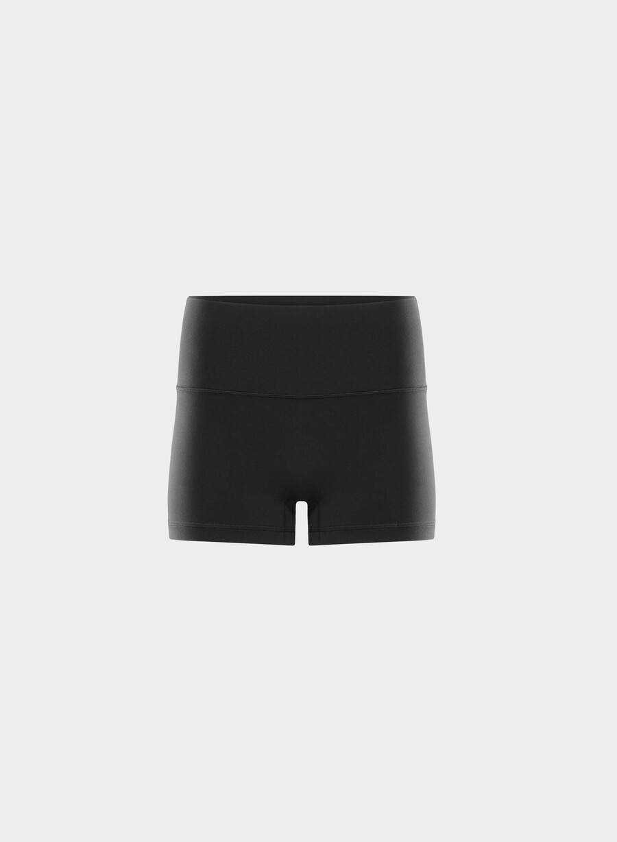 butter cheeky infinite hi-rise 3 short black