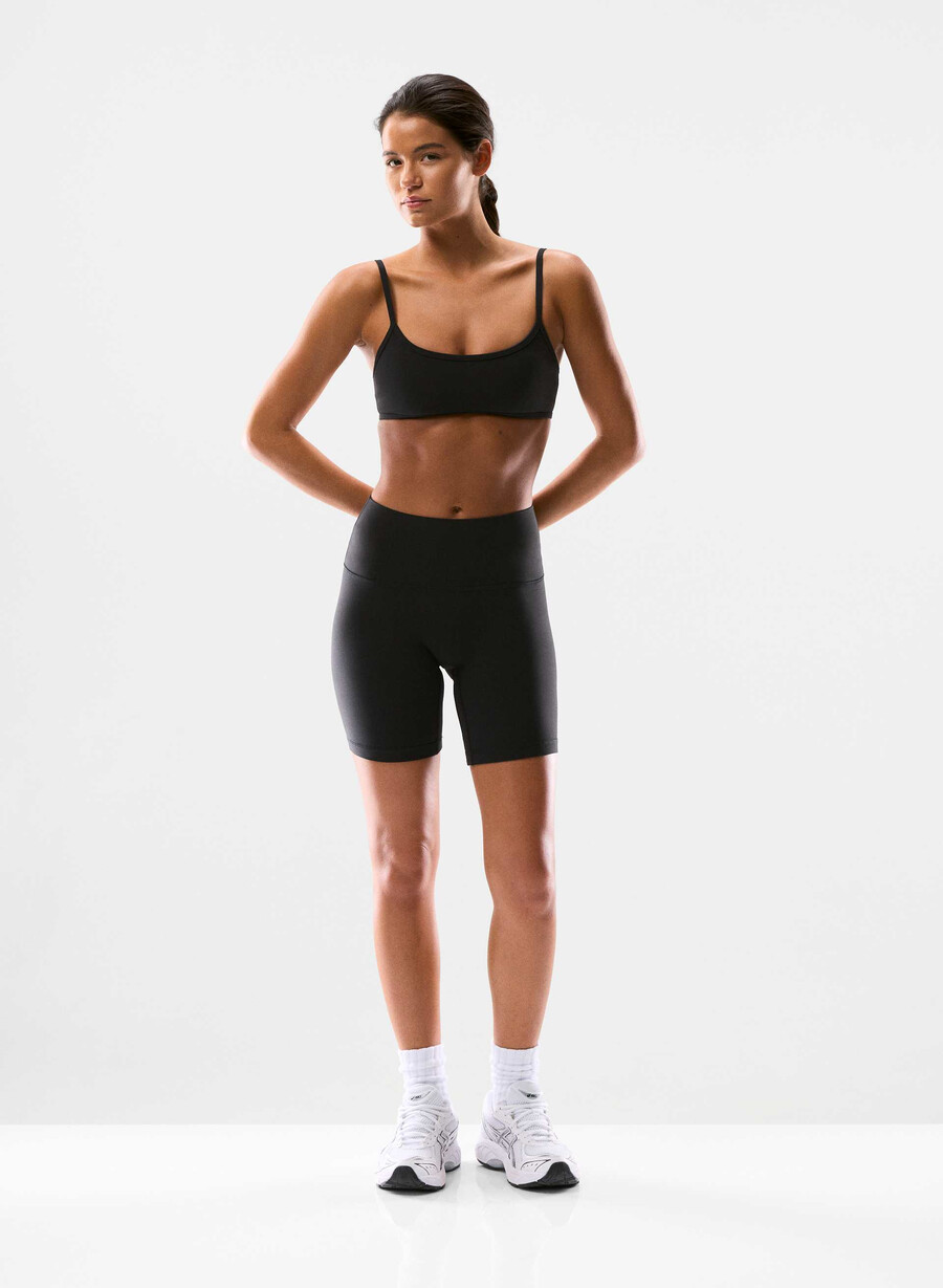 butter cheeky infinite hi-rise 7 short black