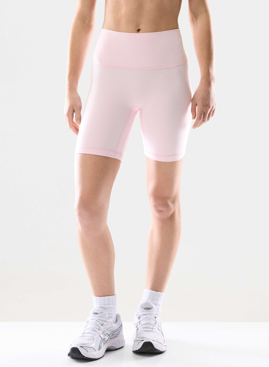 butter cheeky infinite hi-rise 7 short villa pink