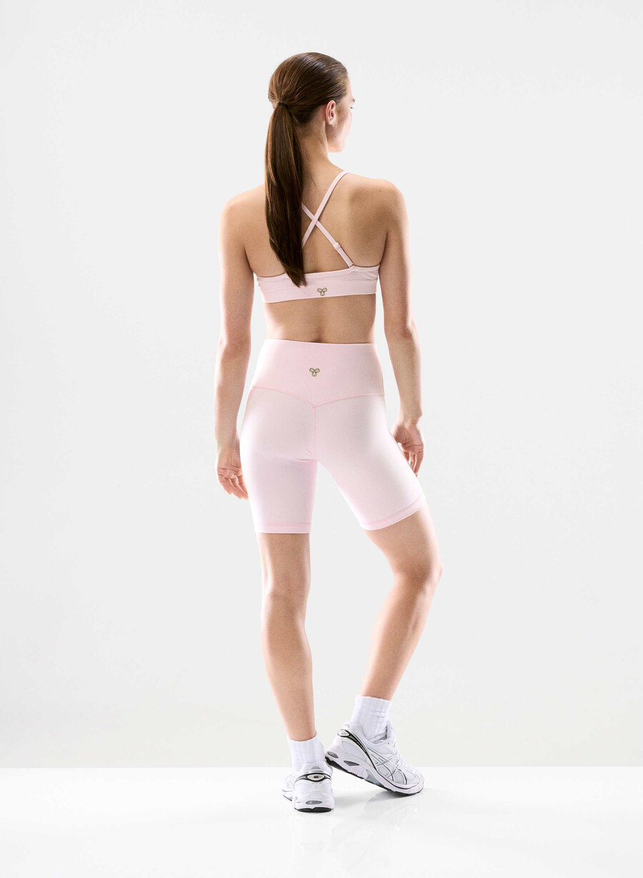 butter cheeky infinite hi-rise 7 short villa pink