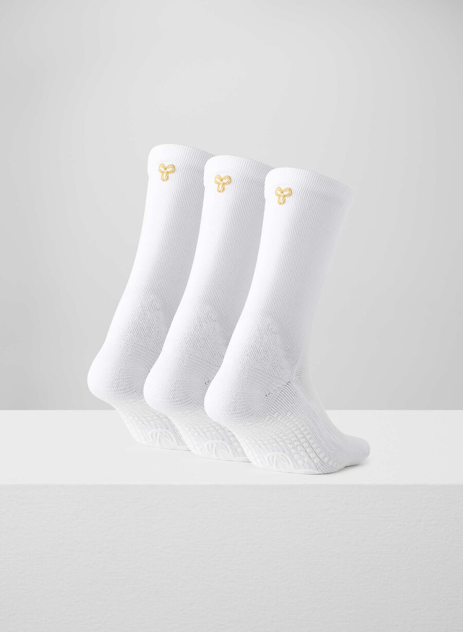 softset studio pro crew socken 3er-pack weiss