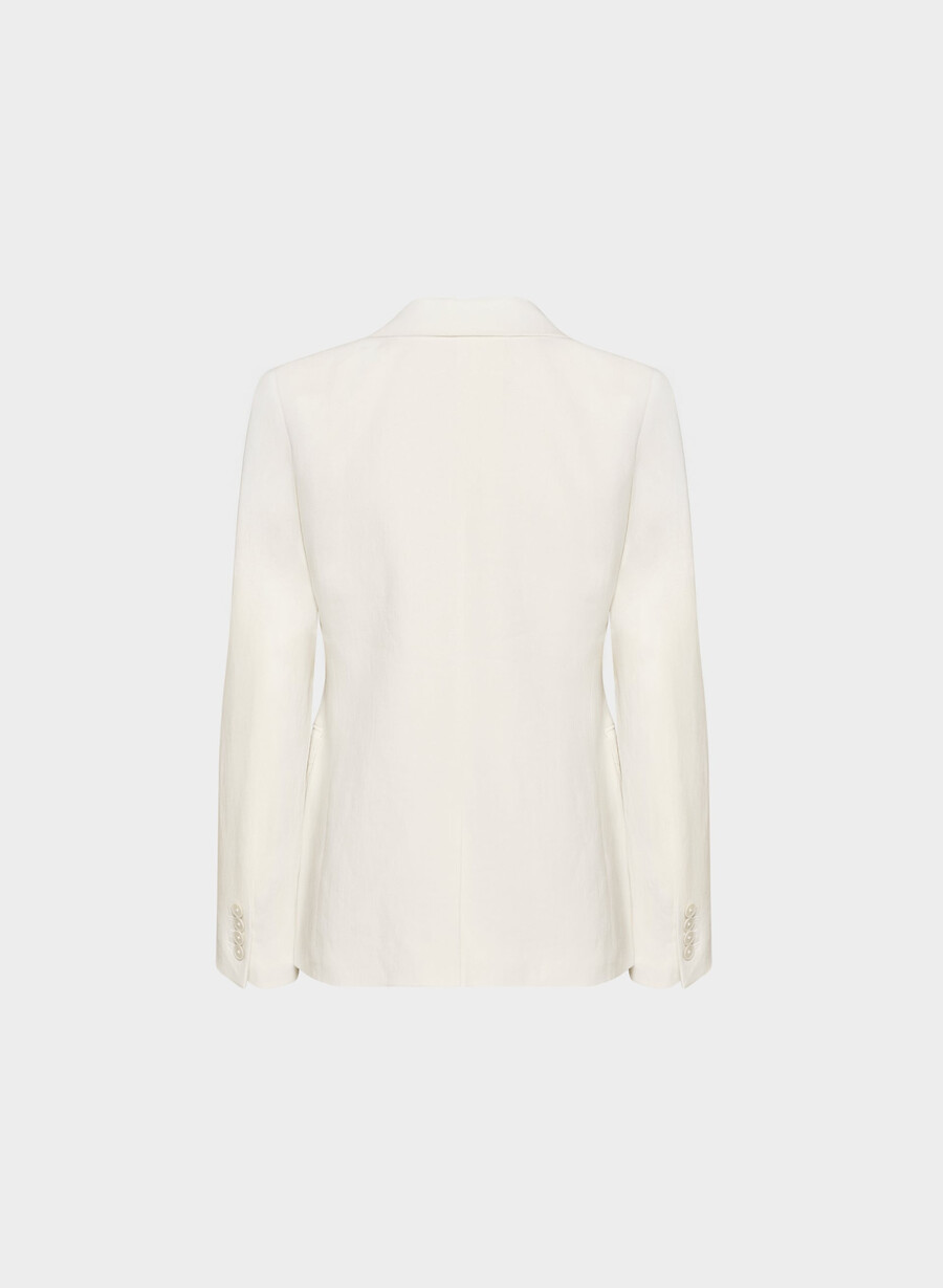 producer blazer - leinen hellbirche