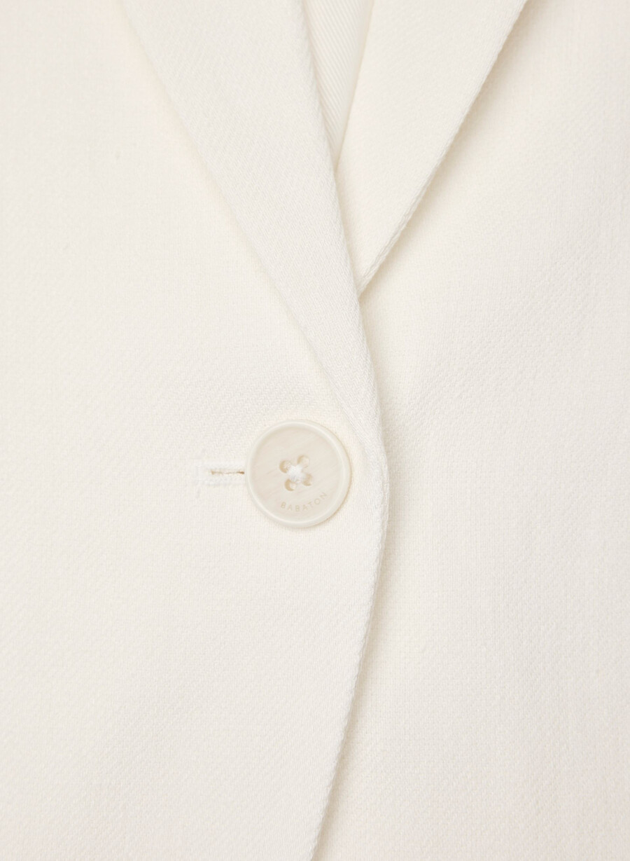 producer blazer - leinen hellbirche