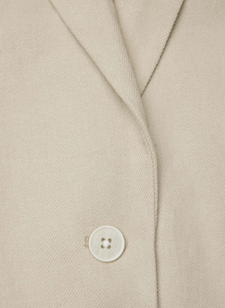 producer blazer - leinen pergamentbeige