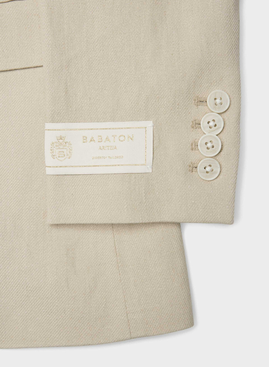 producer blazer - leinen pergamentbeige