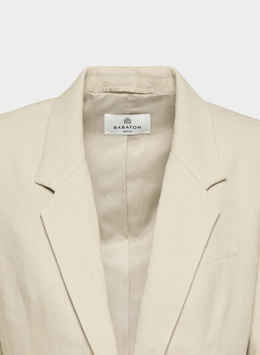 producer blazer - leinen pergamentbeige
