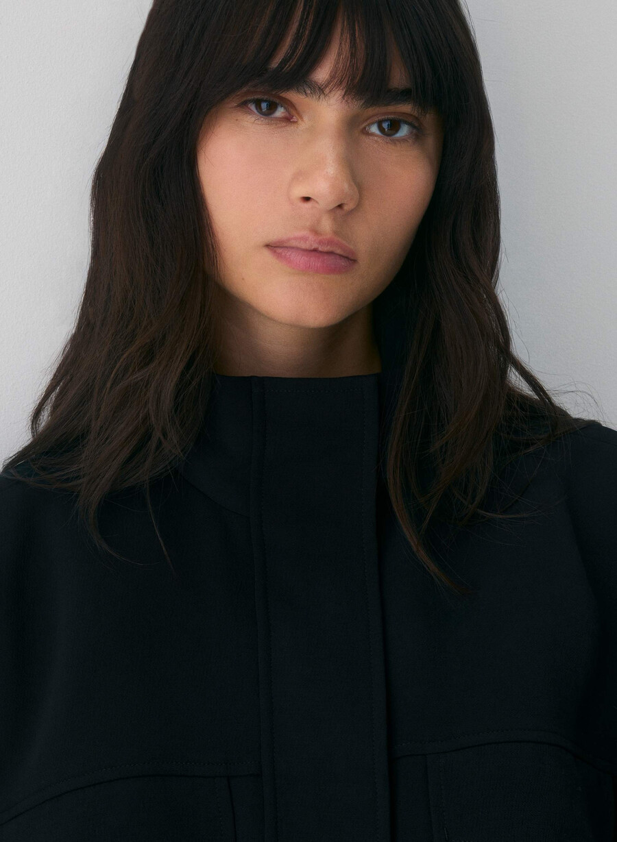 oculus-jacke – crepette schwarz