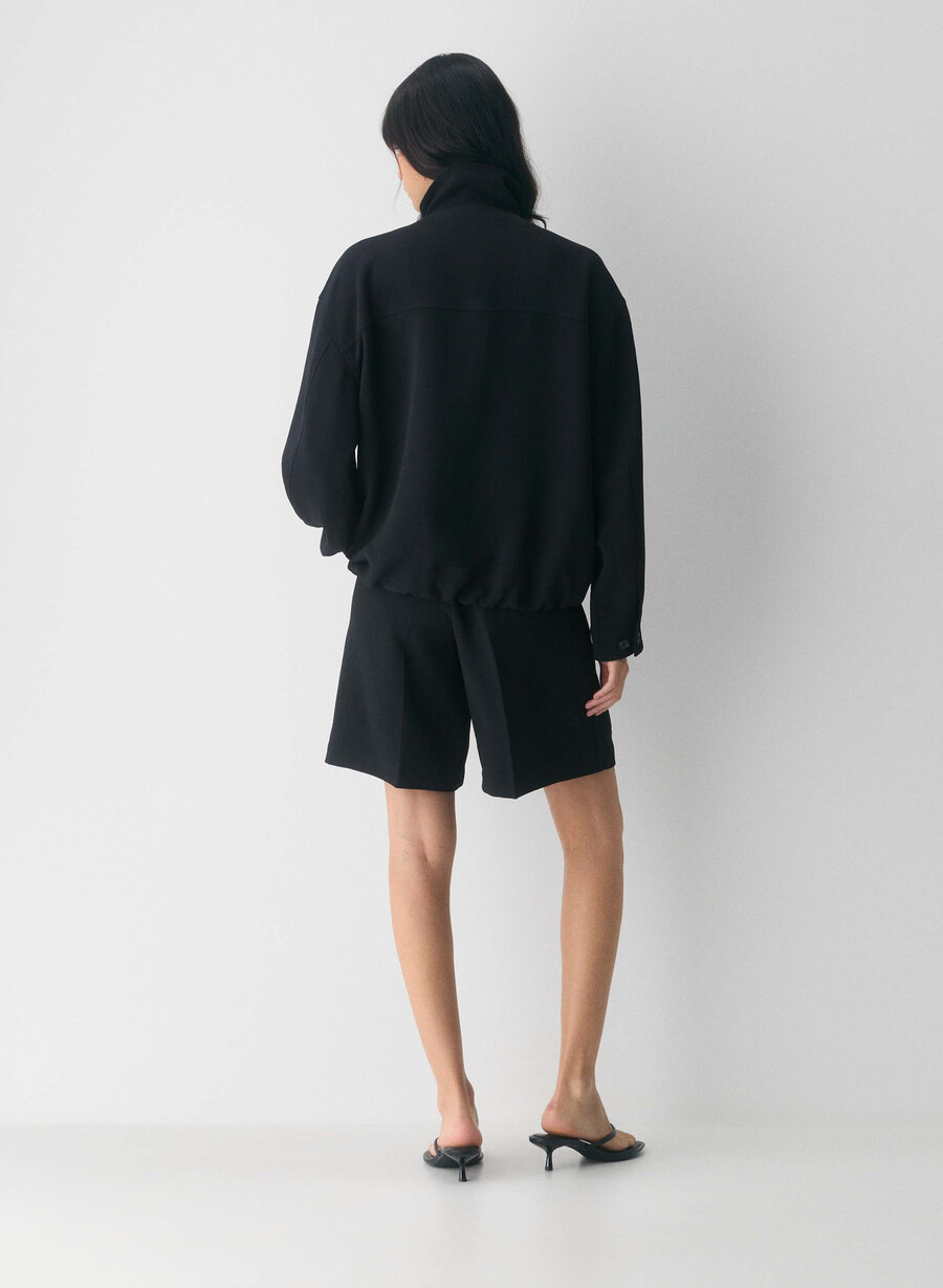 oculus-jacke – crepette schwarz