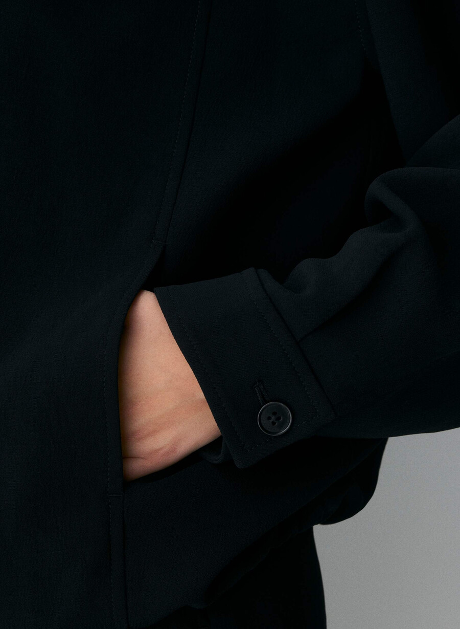 oculus-jacke – crepette schwarz