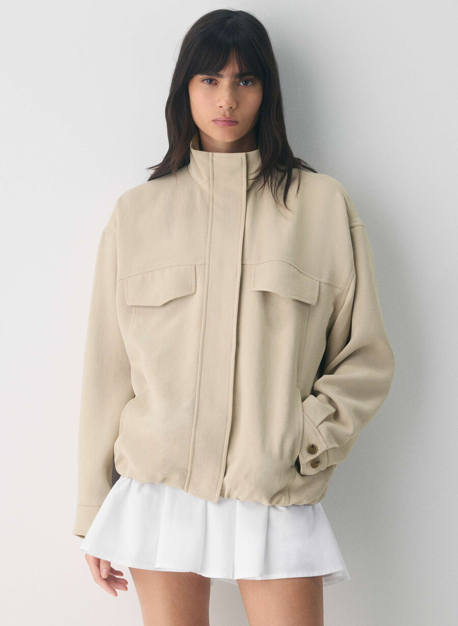 oculus-jacke – crepette marcona beige
