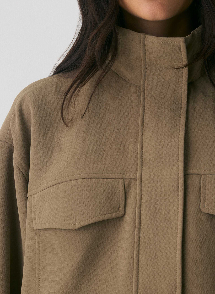 oculus-jacke – crepette folio braun