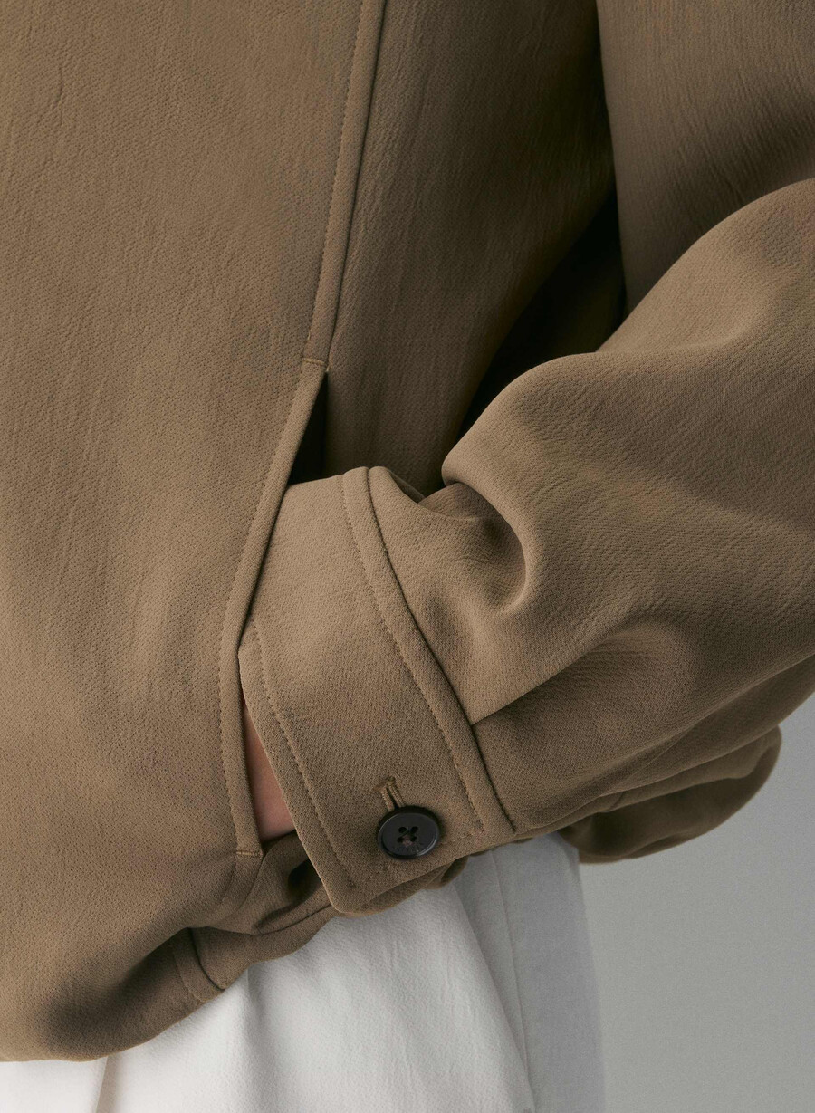 oculus-jacke – crepette folio braun