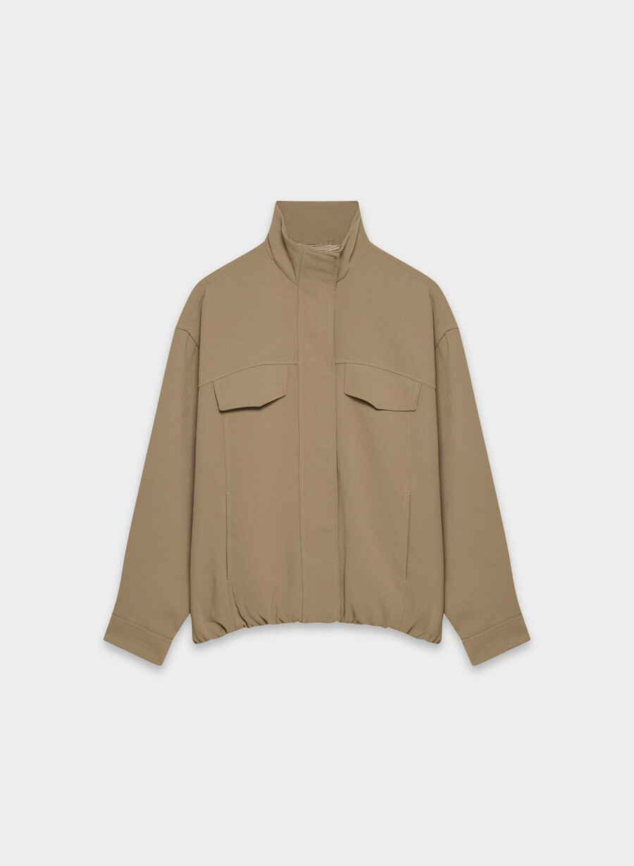 oculus-jacke – crepette folio braun