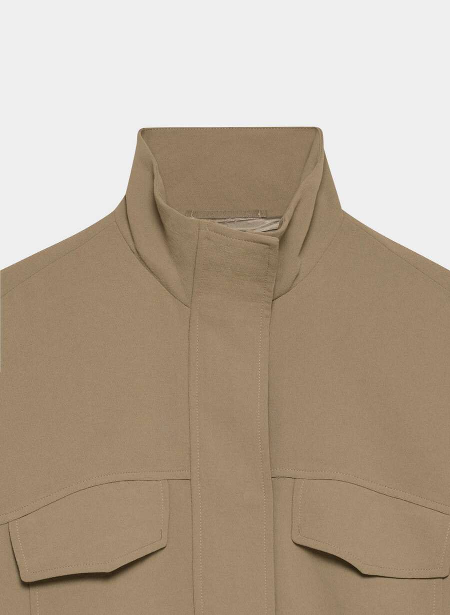 oculus-jacke – crepette folio braun