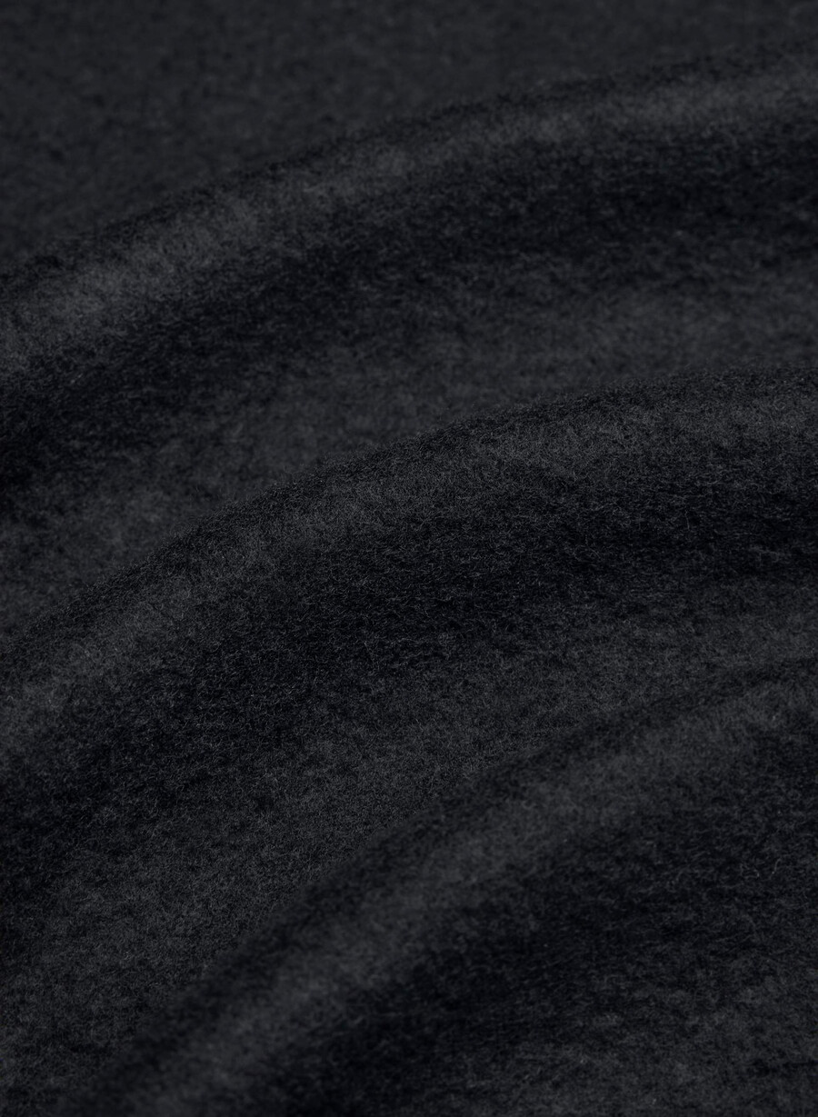 kuscheliges sweatfleece mit mega-kordelzug und reißverschluss schwarz