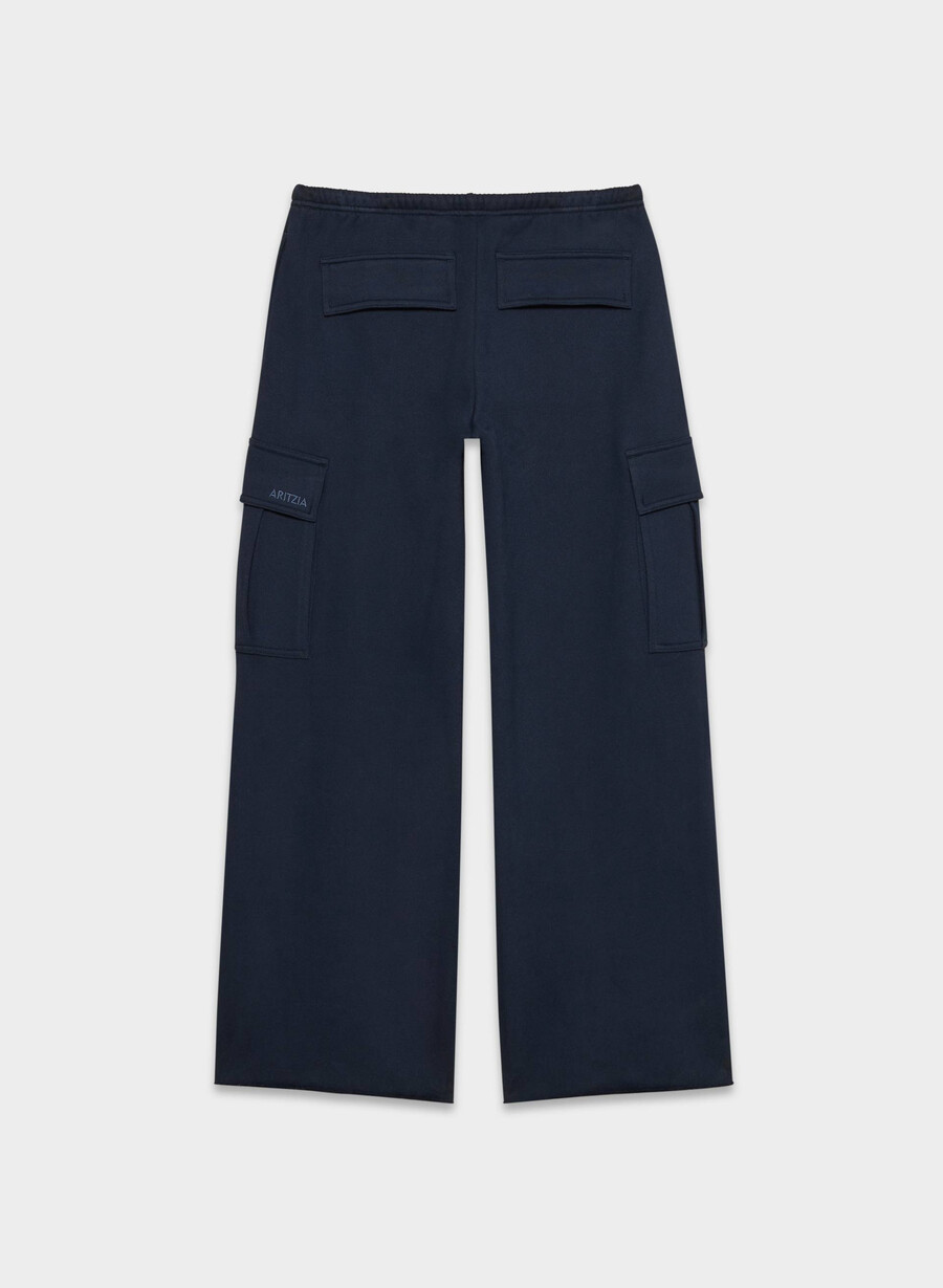 gemütliche sweatfleece mega cargo flutter sweatpant admiral